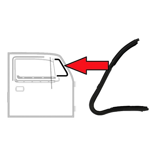     
                
                
    Junta do spoiler direita para Volkswagen Beetle Saloon (08/1964-) - VA131502
