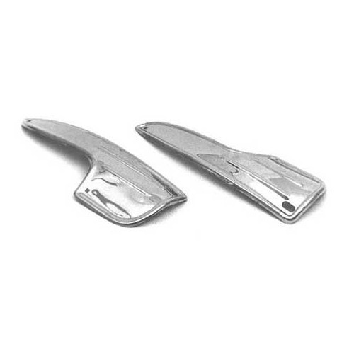  Polished stainless steel long fender flaps for Volkswagen Beetle all models - 2 pieces - VA14002 
