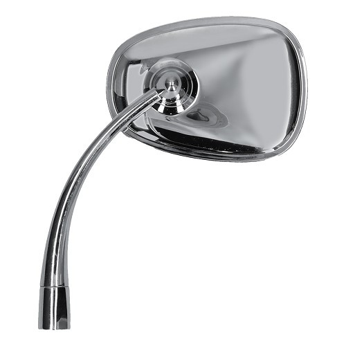 Retrovisore ovale cromato sinistro per Volkswagen Cox ->67 - VA15000