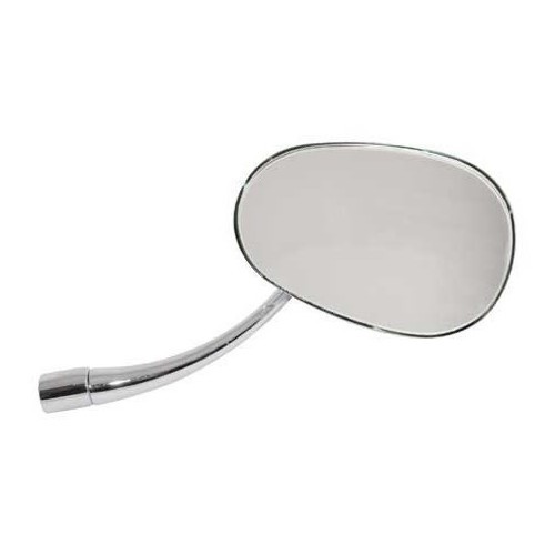  Left-hand chrome-plated oval door mirror for Volkswagen Beetle ->67 - VA15000 