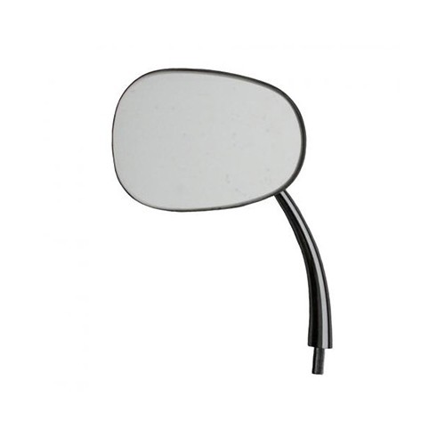 Ovale spiegel chroom links voor Kever ->67 - Flat4 - VA15007 