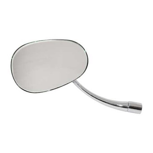  Ovale spiegel chroom rechts voor Kever ->67 - VA15100 