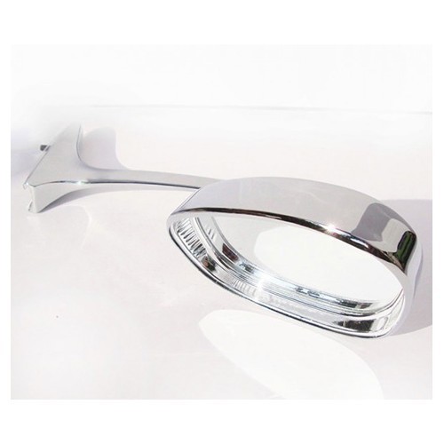 Schwanenhals-Spiegel mit Visier Hooded - 2 Stück - VA15105