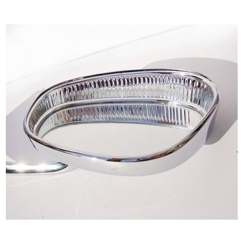 Schwanenhals-Spiegel mit Visier Hooded - 2 Stück - VA15105