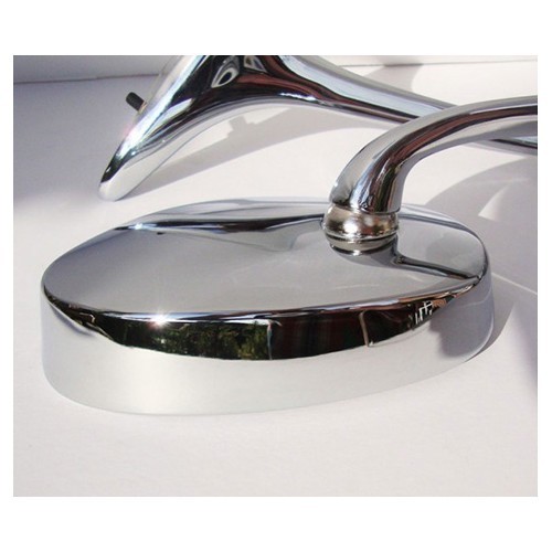 Schwanenhals-Spiegel mit Visier Hooded - 2 Stück - VA15105