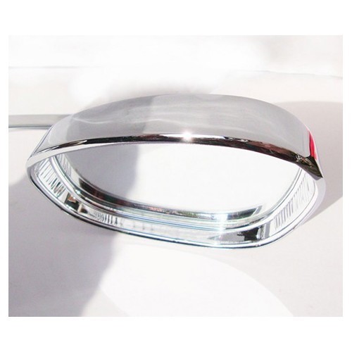 Schwanenhals-Spiegel mit Visier Hooded - 2 Stück - VA15105