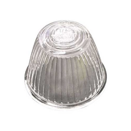  1 white shell-type front direction indicator light cover glass for Karmann Ghia 59 ->64 - VA16048 