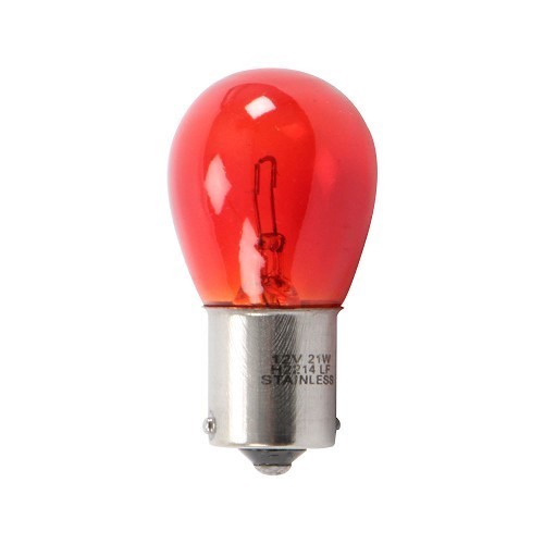  Bulb P21W BA15s 21W 12 Volts - Red - VA16407-1 