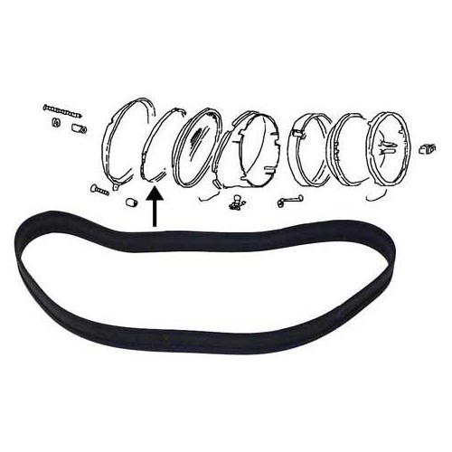     
                
                
    Joint de cerclage de phare pour Coccinelle & Combi ->67 - VA17004

