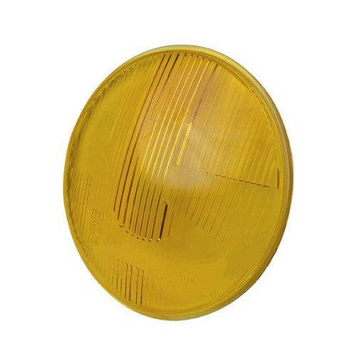 Verre jaune de phare avant origine BOSCH ou HELLA pour VOLKSWAGEN Coccinelle et Combi (08/1967-) - VA17015