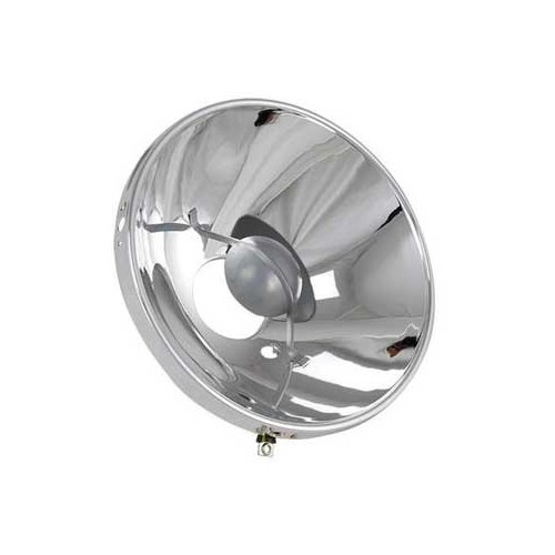  Réflecteur de phare chromé HELLA pour Volkswagen Coccinelle & Combi 68 ->73, avec code européen - VA17508 