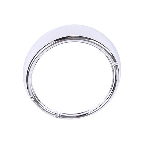     
                
                
    Cerclage de phare chromé pour Coccinelle & Combi 68 ->73 - VA17602
