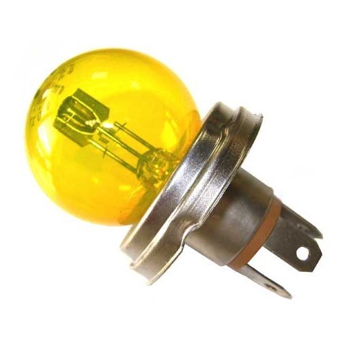  1 Lâmpada de farol 6V amarela, casquilho europeu - VA17800J 