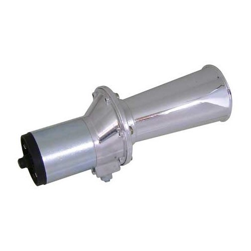     
                
                
    Klaxon "Tacot" finition chromée 12 volts - 350 Hz - VA19008
