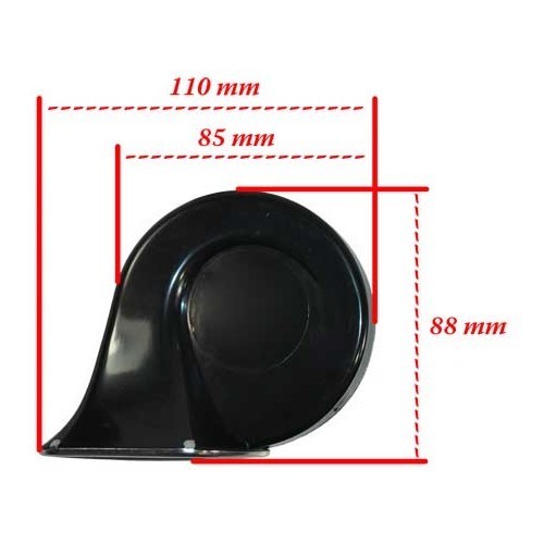 12 volt sport high and low two-tone horn - VA19014