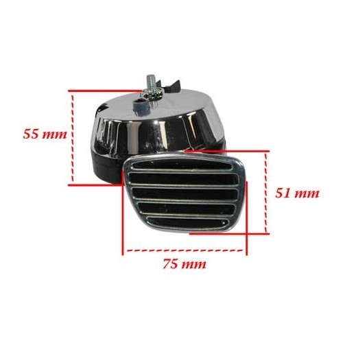 12 volt sport high and low two-tone horn - VA19014