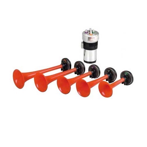     
                
                
    Klaxon " La cucaracha" 12 volt 5 trompes - VA19030
