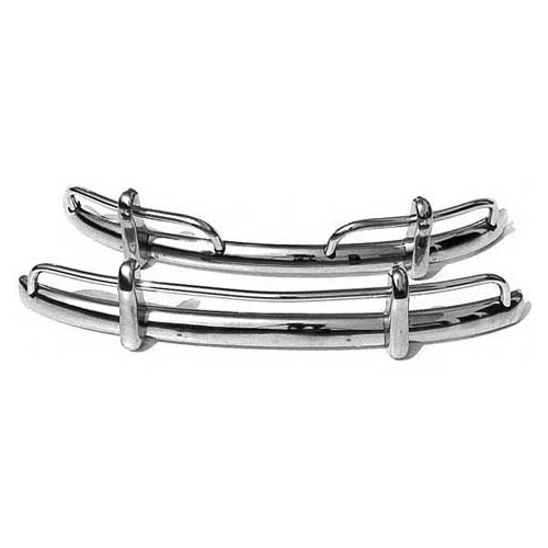     
                
                
    Pare-chocs US Chromés pour Volkswagen Coccinelle 53 ->67 & 1200 ->73 - 2 pièces - VA20600P
