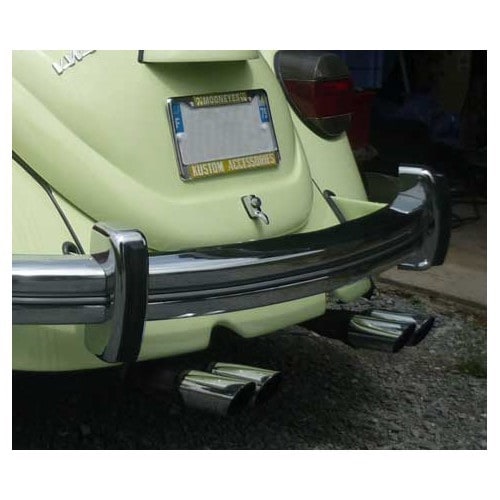  Verchromter Stoßstangenpuffer mit Rippe für Volkswagen Beetle 68-&gt; - VA21504-1 