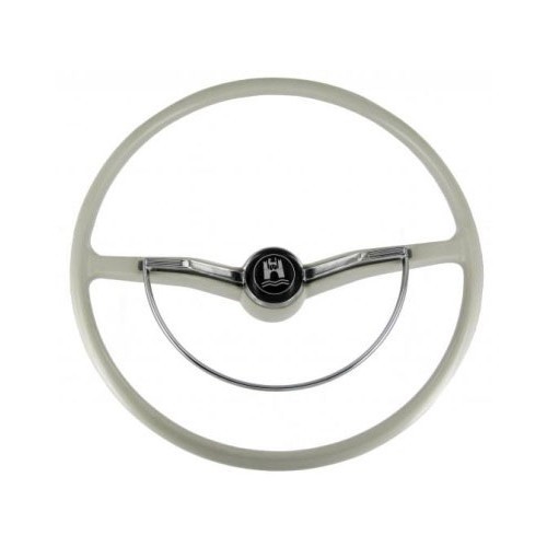  Flat 4 steering wheel in grey for Volkswagen Beetle & Karmann-Ghia 73-> - VB00015 