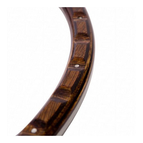 Volant SSP en bois diamètre 16 - acajou 18 rivets 9 trous - VB00320