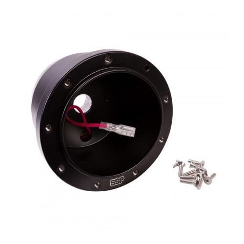  Black aluminium hub for SSP steering wheel, 9 screws Beetle 74 -> - VB00356-1 