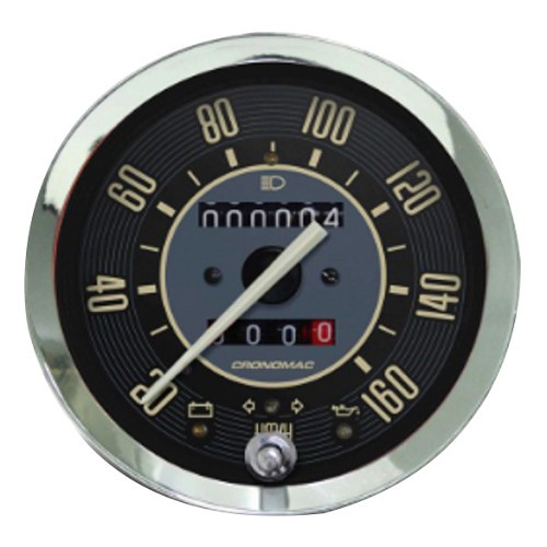     
                
                
    CRONOMAC snelheidsmeter voor VOLKSWAGEN Kever 1302/1303 - 160km/h - VB09001
