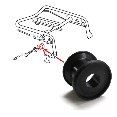     
                
                
    Locking pad on seat for backrest locking hook for VOLKSWAGEN Beetle (12/1977-) - VB09030
