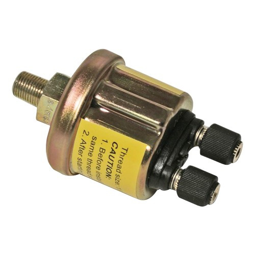  Manómetro + Sensor de presión Aceite 0 - 10 Bar Negro - VB09500-3 