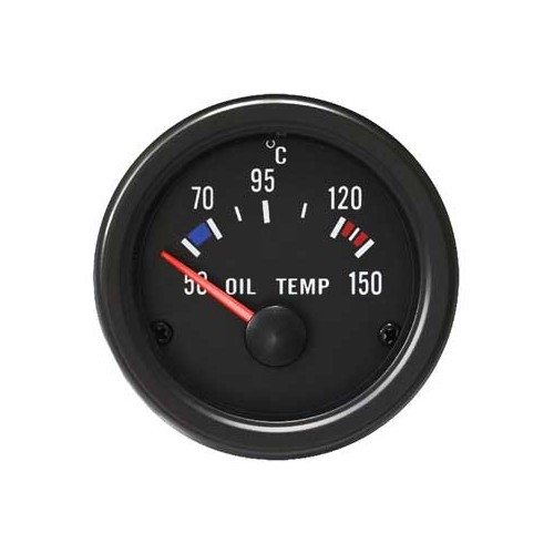  Cadran de température d'huile 50-150°C Noir - VB09550 