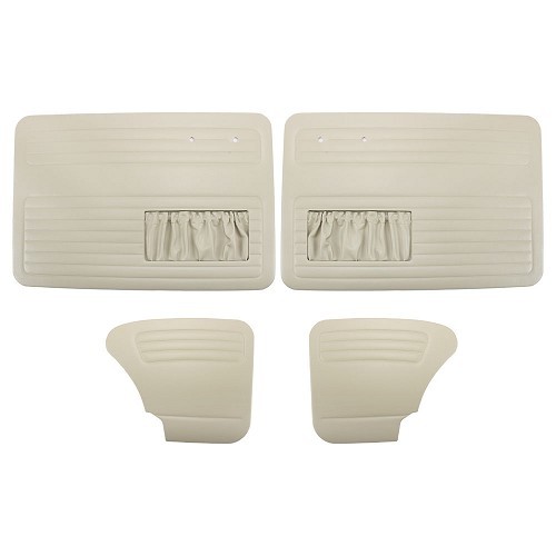     
                
                
    4 Panneaux de portes TMI en vinyle lisse beige clair (15) pour Volkswagen Coccinelle Berline 65 ->66 - VB10112815

