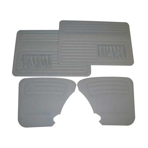  Paneles de puerta de vinilo gris con bolsillos para Volkswagen Beetle 67-&gt; - 4 piezas - VB10112904 