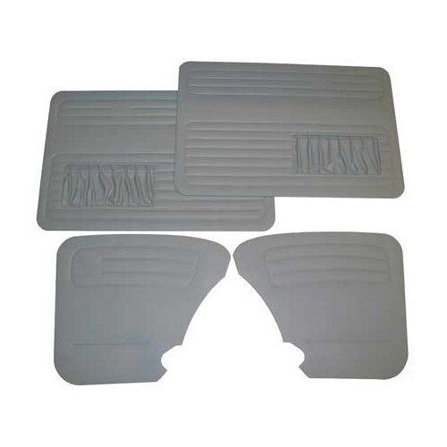     
                
                
    Grey vinyl door panels with pockets for Volkswagen Beetle 67-&gt; - 4 pieces - VB10112904
