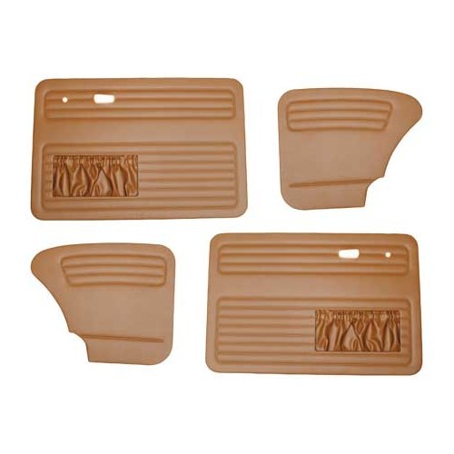     
                
                
    Set of 4 TMI Brown Vinyl Door Panels for Volkswagen Beetle Sedan 67 -&gt;77 - VB10112913
