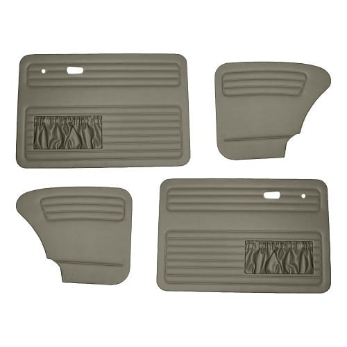  Set of 4 TMI Mouse Grey door panels for Volkswagen Beetle Sedan 67 -&gt;77 - VB10112916 
