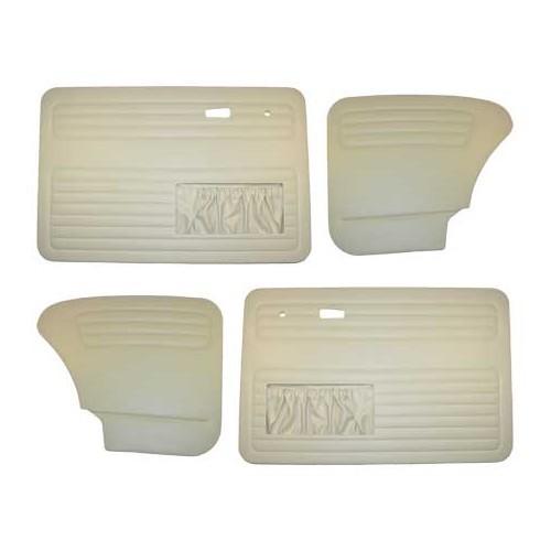  Set van 4 TMI deurpanelen White Cream voor Volkswagen Kever Saloon 67 -&gt;77 - VB10112922 