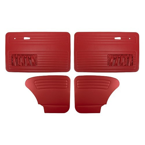     
                
                
    Jeu de 4 panneaux de porte TMI rouge moyen pour Volkswagen Coccinelle Berline 67 ->77 - VB10112995
