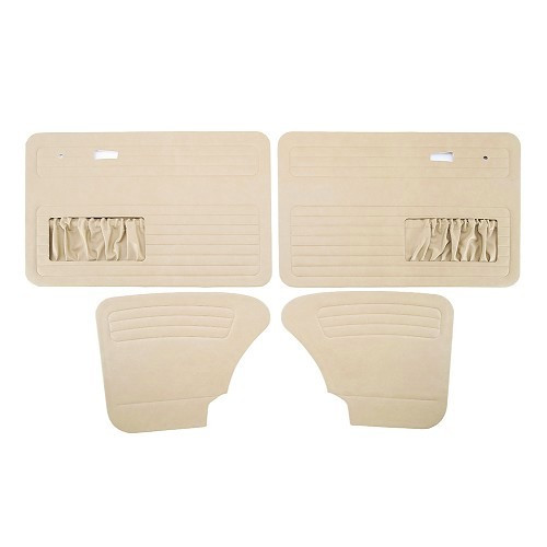     
                
                
    Set van 4 TMI deurpanelen in glad zand vinyl voor Volkswagen Cox Sedan 67 ->77, kleur SADDLE ref 90 - VB10118
