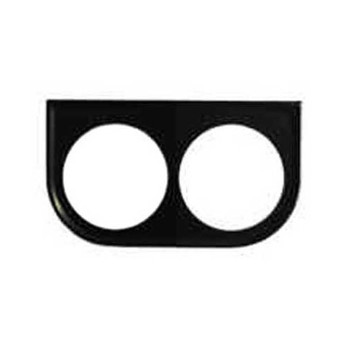 Schwarze Halterung unter dem Armaturenbrett für Zifferblätter 2 x 52 mm - VB10306