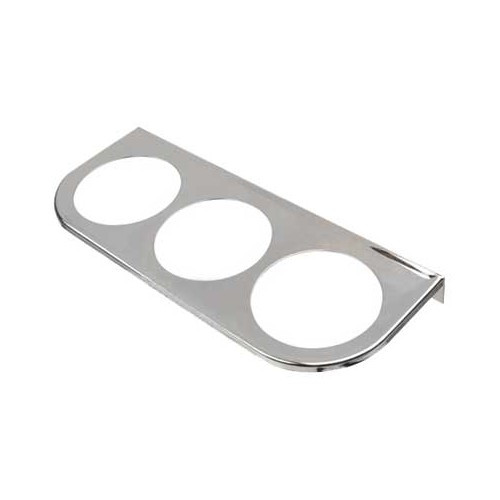     
                
                
    Support Chromé sous tableau de bord pour cadrans 3 x 52 mm - VB10310
