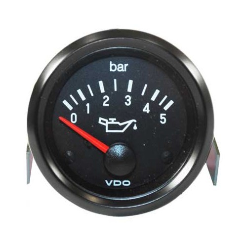  Medidor de pressão do óleo VDO 0 - 5 Bar Preto - VB10704 