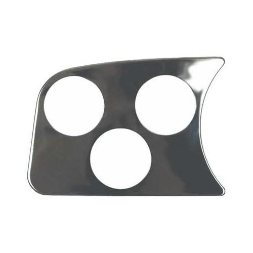     
                
                
    Chrome left-hand support for 3 x 52 mm pressure gauges for Volkswagen Beetle 58-> - VB10801
