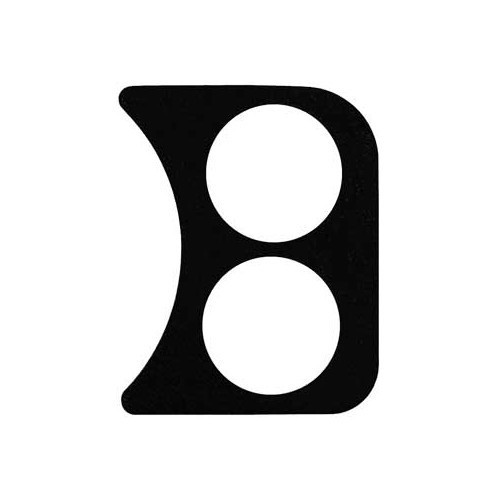     
                
                
    Black right-hand support for pressure gauges: 2 x 52 mm for Volkswagen Beetle 58-> - VB10802
