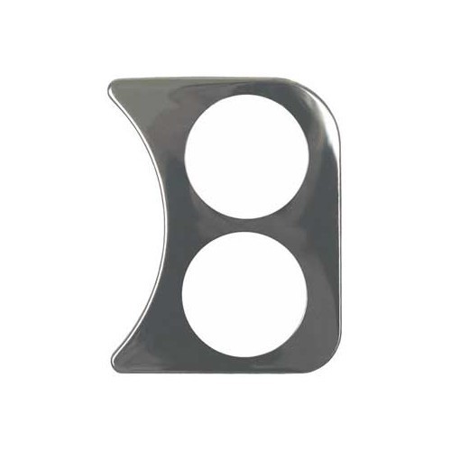     
                
                
    Chrome right-hand support for 2 x 52 mm pressure gauges for Volkswagen Beetle 58-> - VB10803
