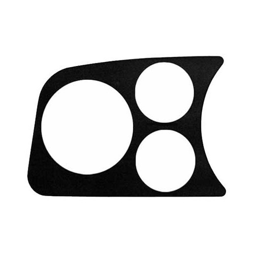     
                
                
    Black left-hand supportfor pressure gauges: 2 x 52 + 1 x 80 mm for Volkswagen Beetle 58-> - VB10804
