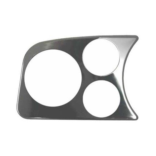     
                
                
    Chrome left-hand support for 2x 52 + 1 80 mm gauges for Volkswagen Beetle 58-> - VB10805
