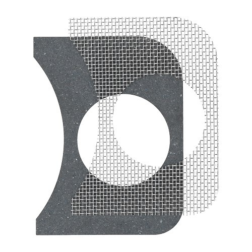 Isolamento griglia dritta per supporto manometro 1 x 52 mm per VOLKSWAGEN Maggiolino (08/1957-) - VB10825