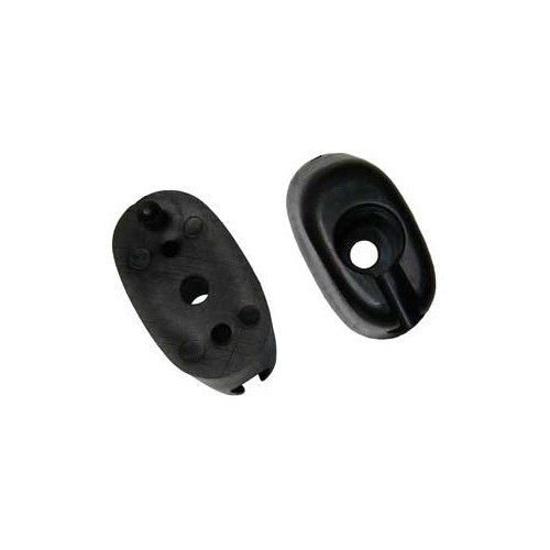 Black sun visor clips for VOLKSWAGEN Beetle (08/1964-07/1967) & Combi Bay Window (08/1967-07/1979) - 2 pieces - VB111560NR