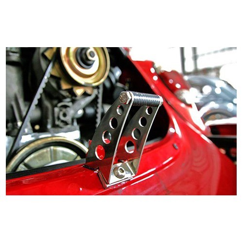  Suporte de capot de motor em Inox polido para Volkswagen Carocha 68-> - Vintage Speed - VB13207-1 