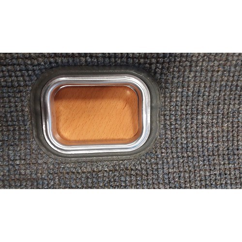 Chrome-plated mouldings for heating outlets on carpet for Volkswagen Beetle 1956 -> 1960 - VB13343